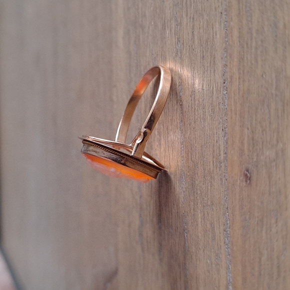 14K gold cameo ring - Picture 4 of 13